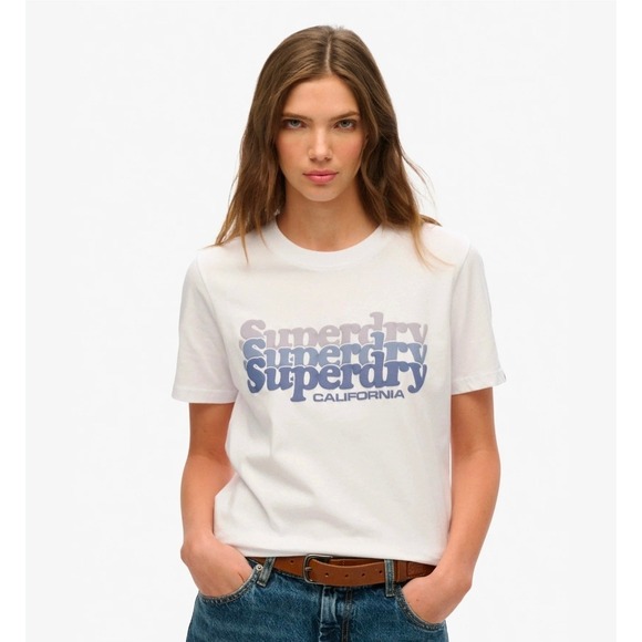 Superdry Tops - Superdry California Vintage Graphic T-Shirt STREETWEAR UNISEX BOXY RETRO Y2K